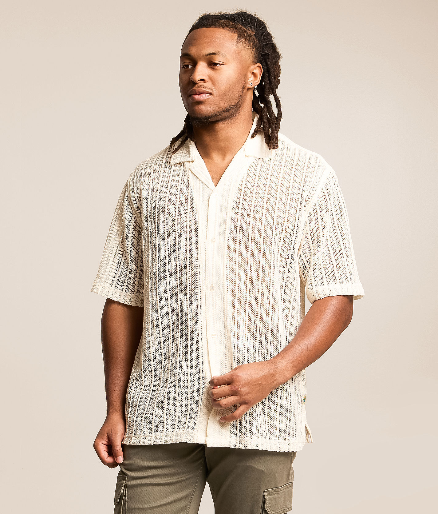Sunset x Vine Open Weave Shirt - Men's Shirts in Ecru | Buckle
