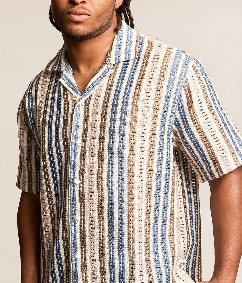 Striped Crochet Shirt