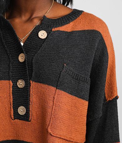 Gilded Intent Oversized Henley Sweater MISC_DETAIL_1
