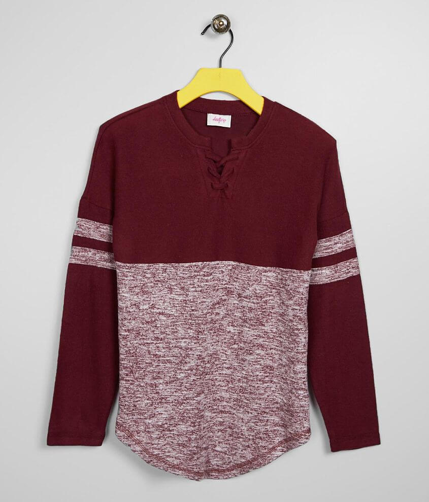 Girls - Daytrip Lace-Up Color Block Top