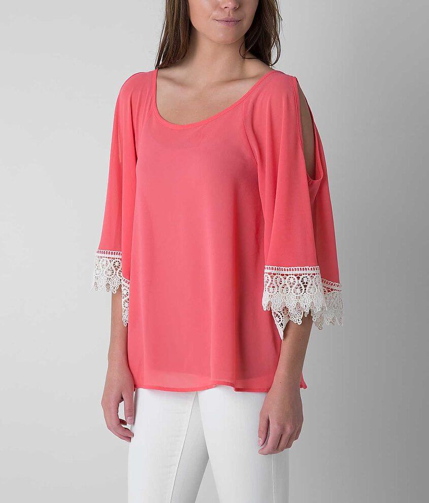 Aggie Chiffon Top front view
