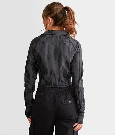 Mono B Camo Cropped Jacket back view