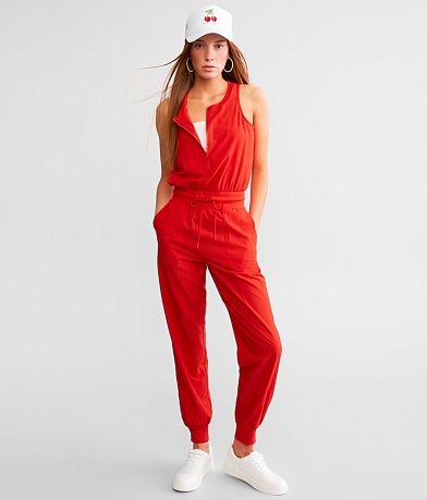 Mono B Active Solid Jumpsuit front view
