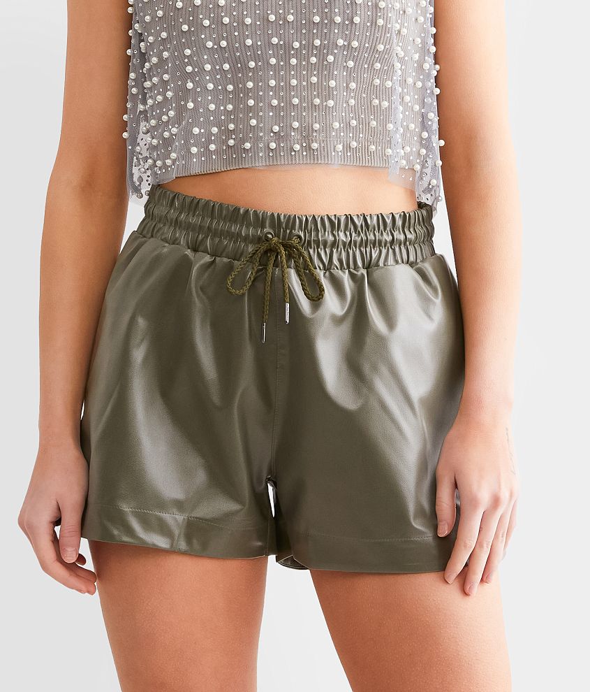 Mono B Faux Leather Short front view