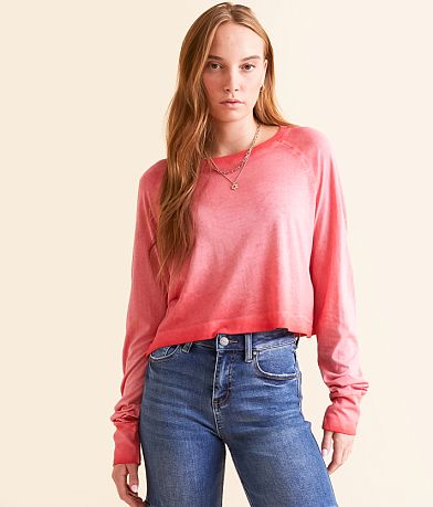 FITZ + EDDI Burnout Cropped Top front view