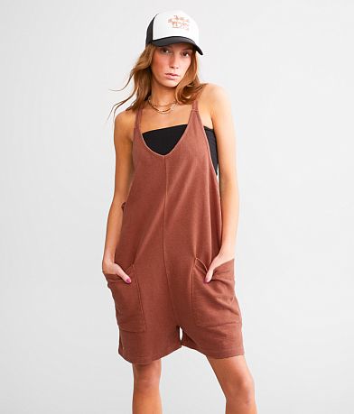 BKE Washed Romper front view