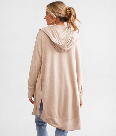 Mono B Longline Hooded Cardigan BACK