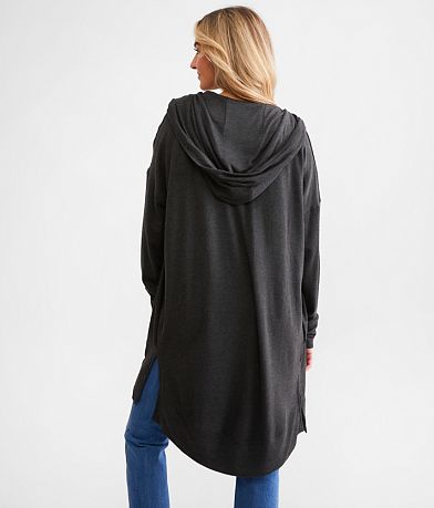 Mono B Longline Hooded Cardigan BACK