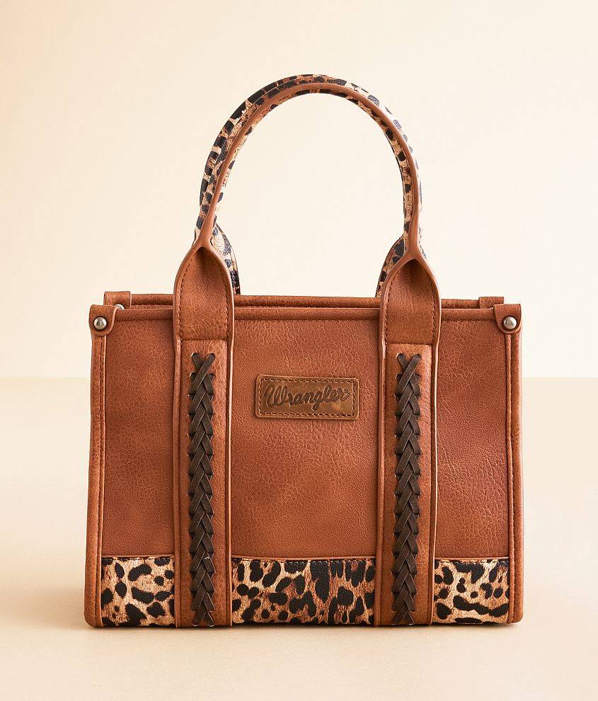 Wrangler&#174; Leopard Structured Purse front view