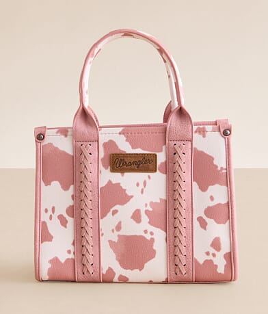Wrangler® Cow Print Structured Purse front view