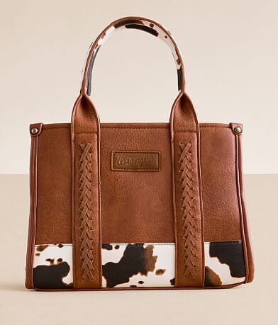 Wrangler® Cow Print Structured Tote front view