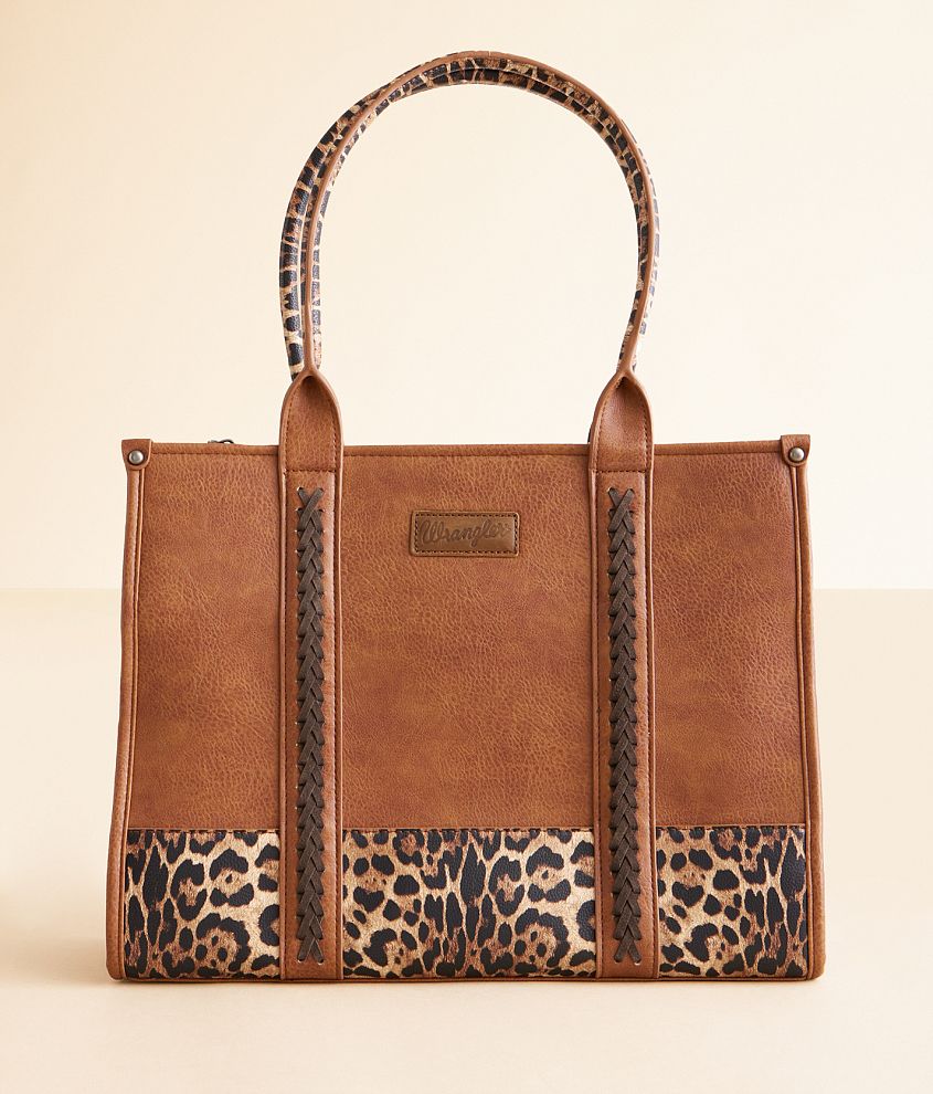 Wrangler&#174; Leopard Print Tote front view