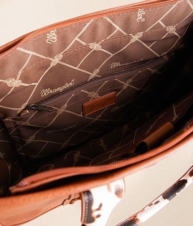 Wrangler&#174; Cow Print Structured Tote misc detail 2 view