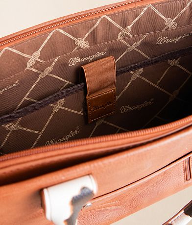 Wrangler&#174; Cow Print Structured Tote misc detail 3 view