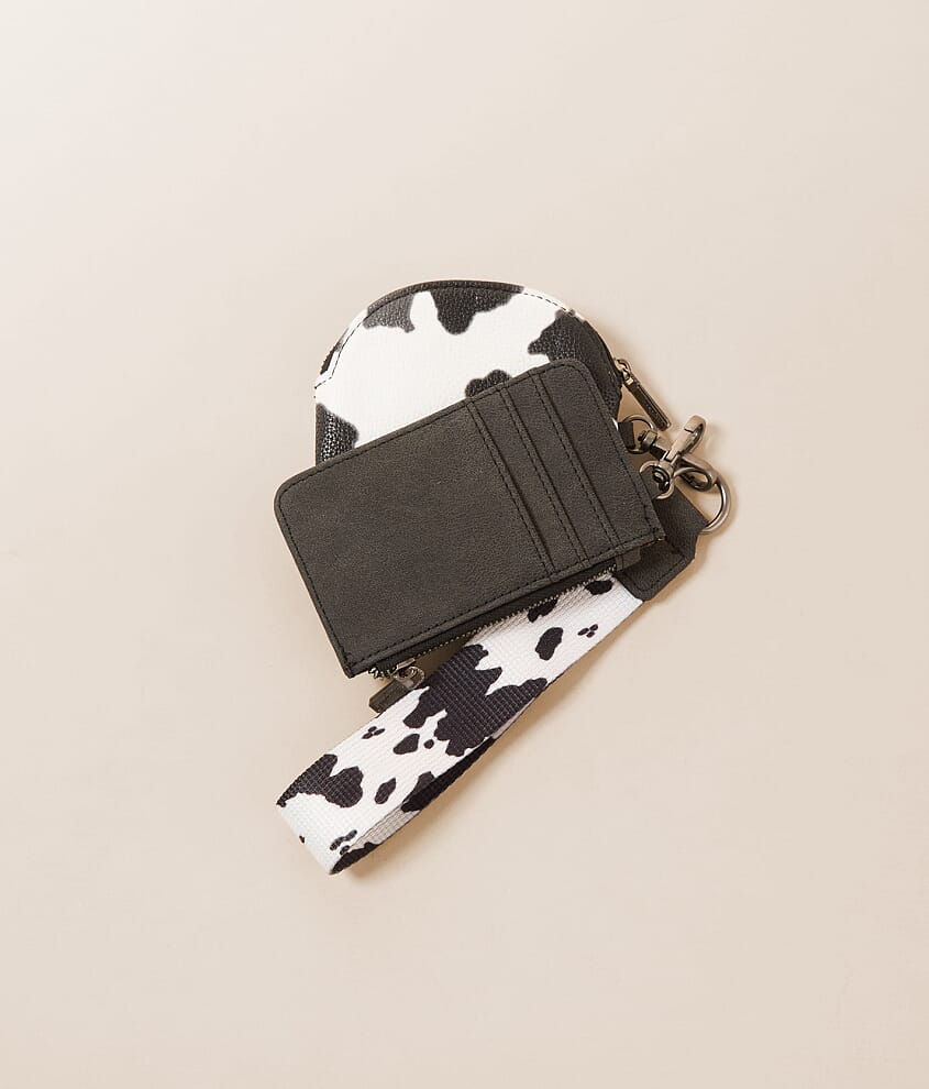 Cow Print Wristlet Wallet