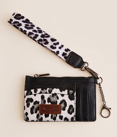 Wrangler® Leopard Wristlet Wallet front view