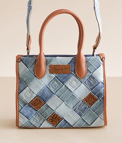 Wrangler® Denim Patch Tote front view
