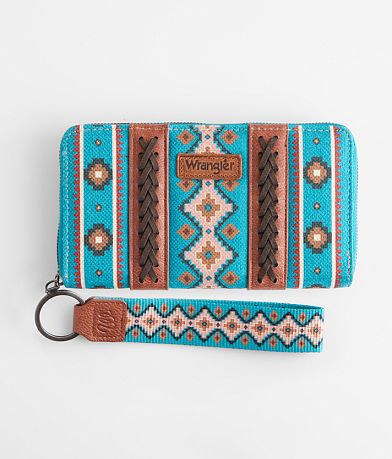 Wrangler® Southwestern Wristlet Wallet front view