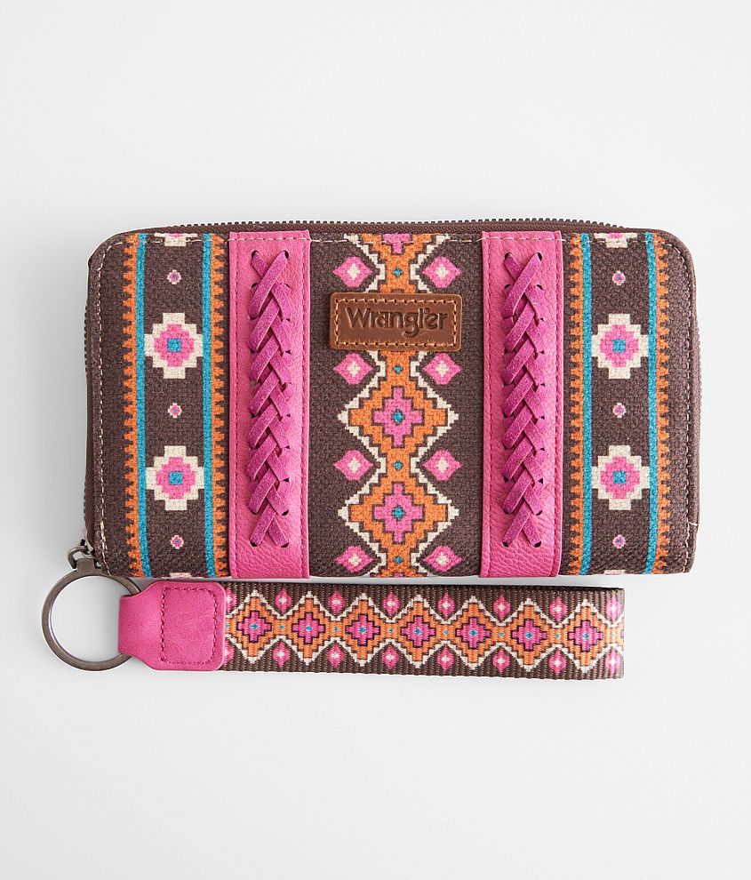 Wrangler Southwestern Wristlet Wallet