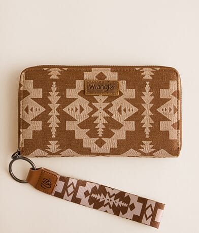 Wrangler® Southwestern Wristlet Wallet front view