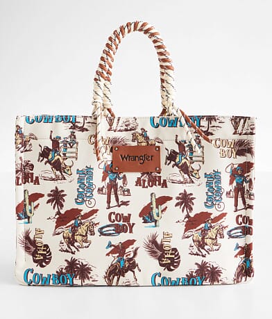 Wrangler® Cowboy Canvas Tote front view