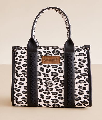 Wrangler® Leopard Print Structured Purse front view