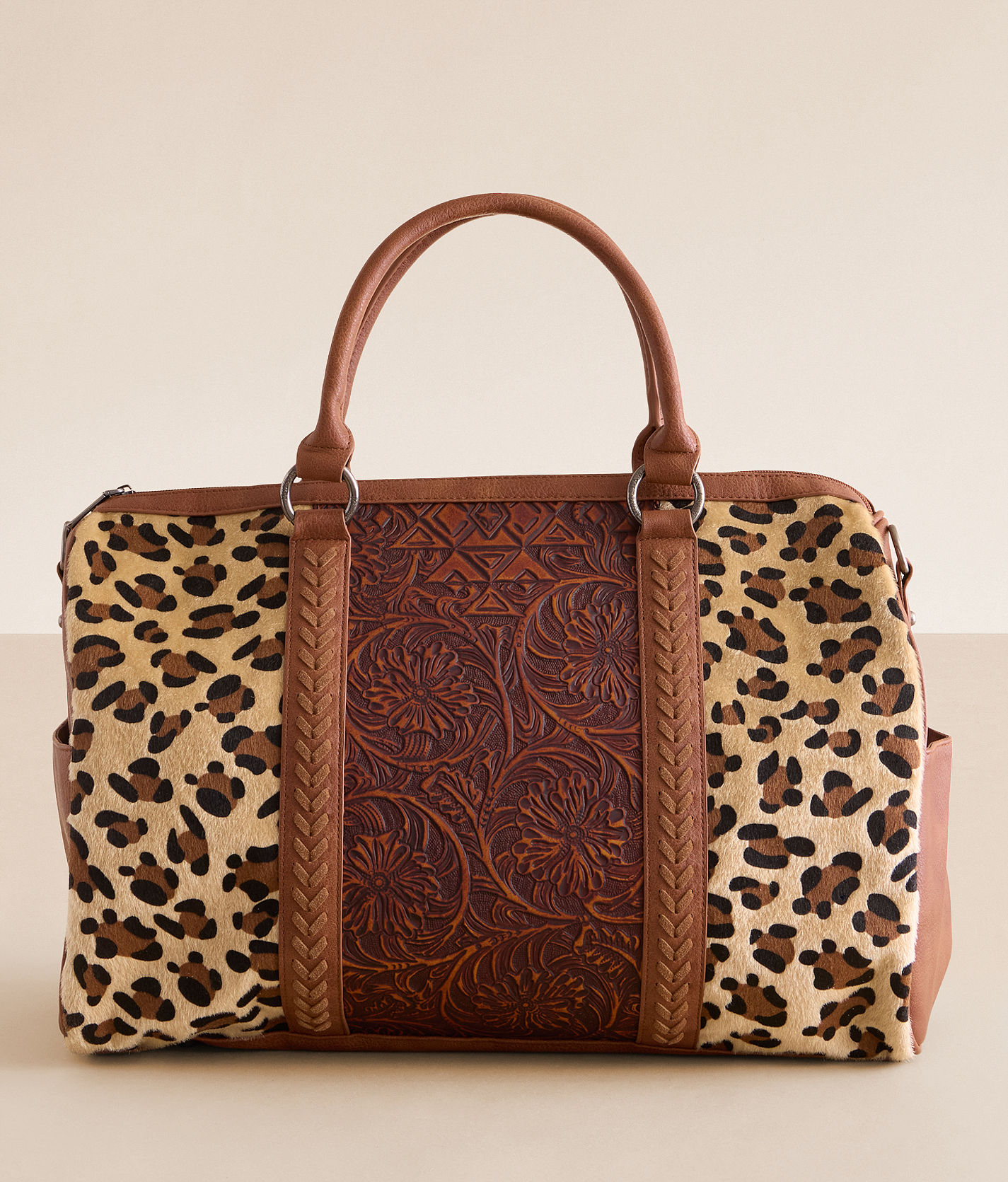 Montana West Tooled Duffle Bag - Women's Bags & Wallets in Leopard