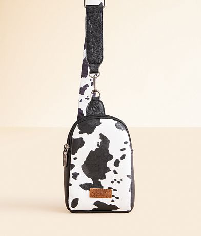 Wrangler® Cow Print Purse front view