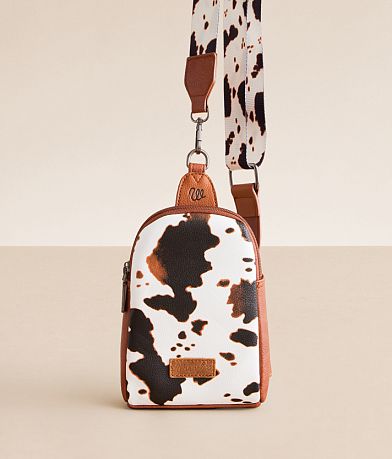 Wrangler® Cow Print Purse front view