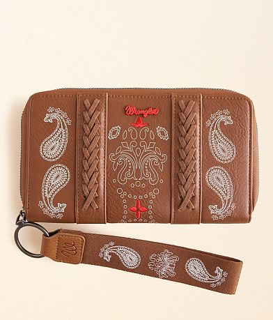 Wrangler® Paisley Print Wallet front view