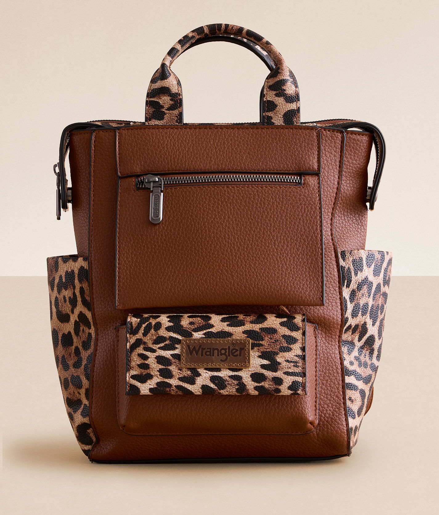 Wrangler® Pieced Leopard Backpack - Women