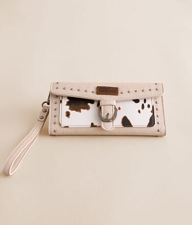 Wrangler® Cow Print Wallet front view