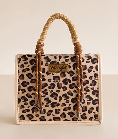 Wrangler® Leopard Structured Purse front view