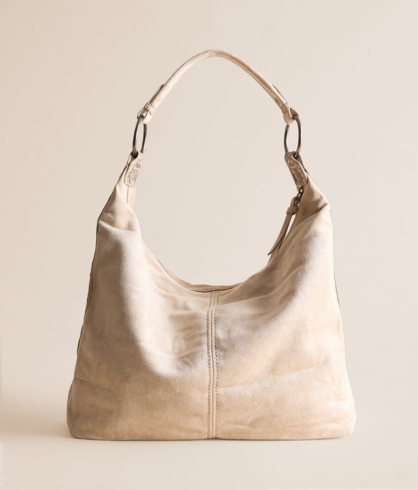 Faux Suede Hobo Bag
