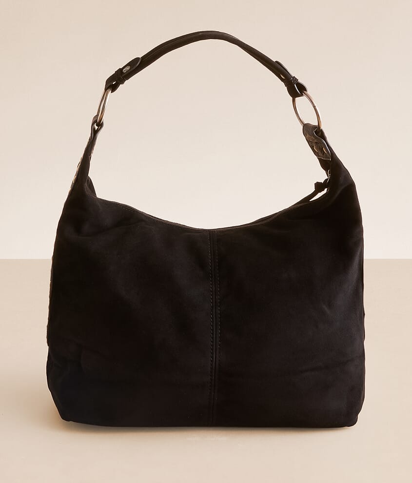 Faux Suede Hobo Bag