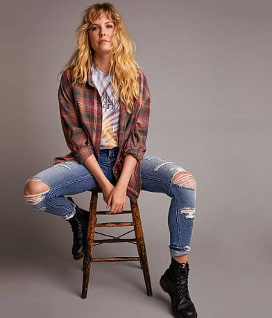 Daytrip Front Tie Plaid Shirt MISC_DETAIL_2