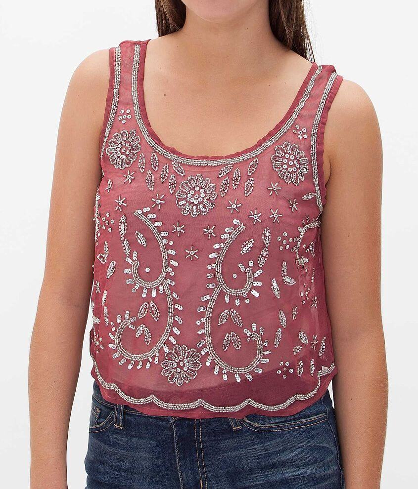 Daytrip Embellished Tank Top front view