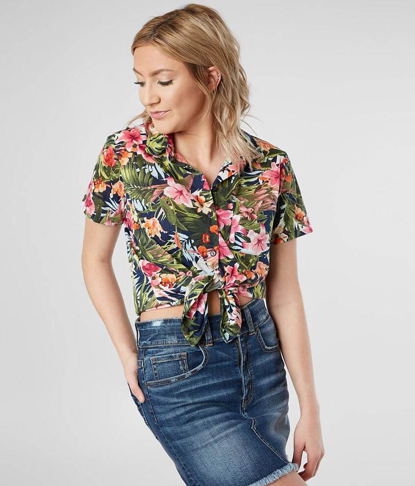 Floral hot sale shirts women's