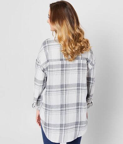 Daytrip Metallic Flannel Shirt BACK