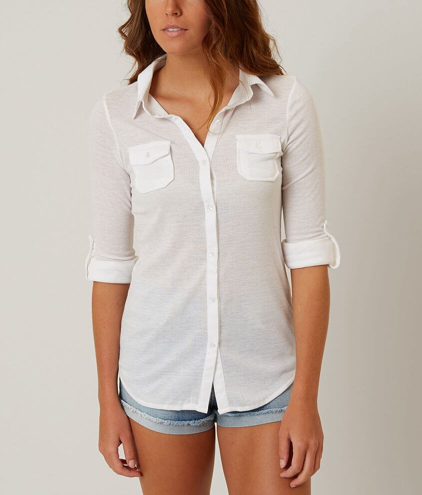 Passport Ribbed Shirt front view