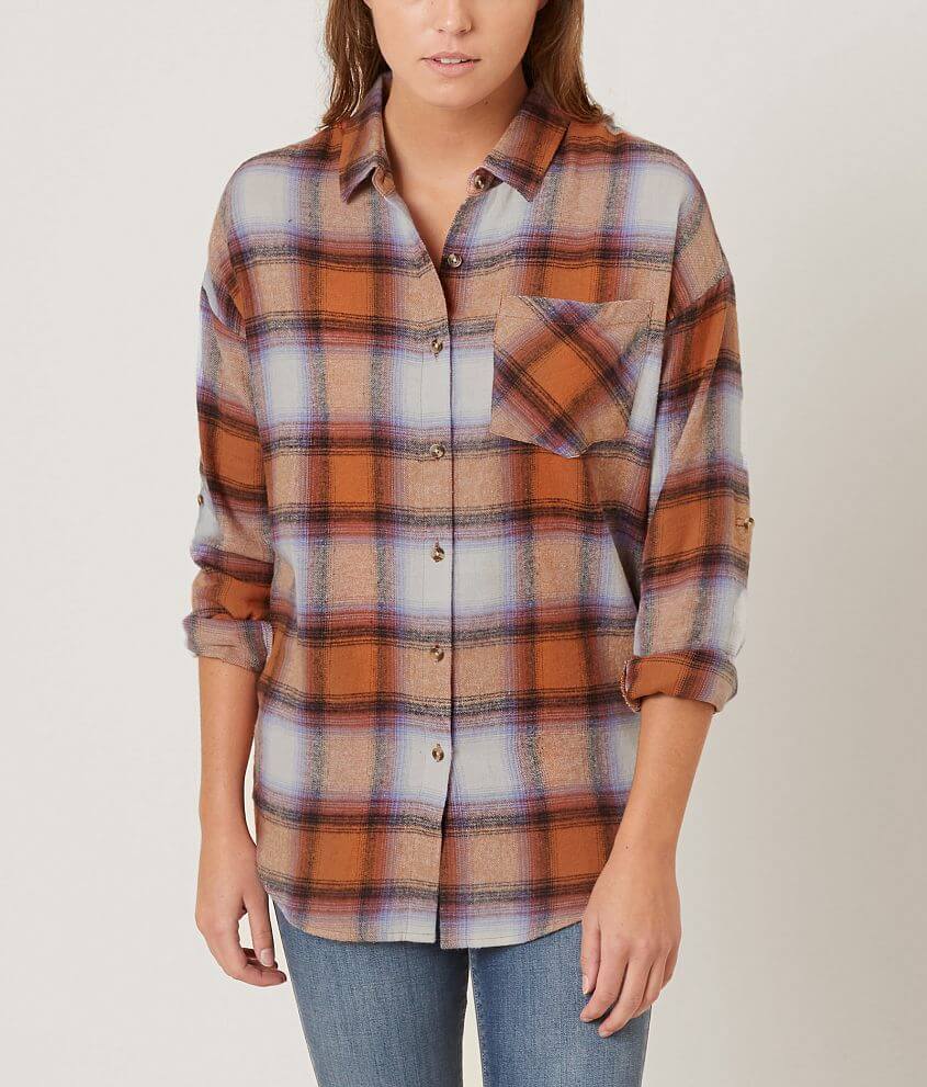 Daytrip Flannel Shirt - Women's Shirts/Blouses in Ginger | Buckle