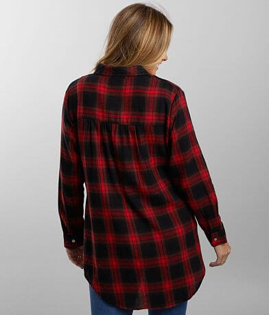 BKE Lightweight Flannel Shirt BACK