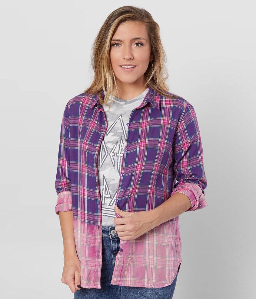 Daytrip Woven Plaid Shirt - Women's Shirts/Blouses in Pink Purple | Buckle