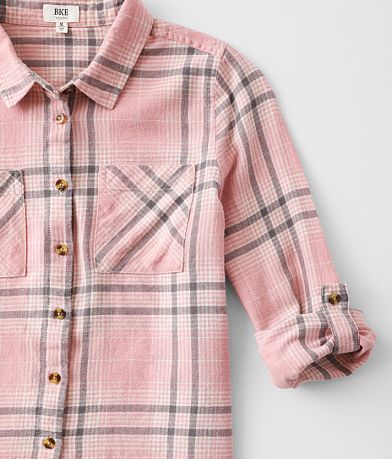 BKE Girls - Flannel Shirt MISC_DETAIL_1