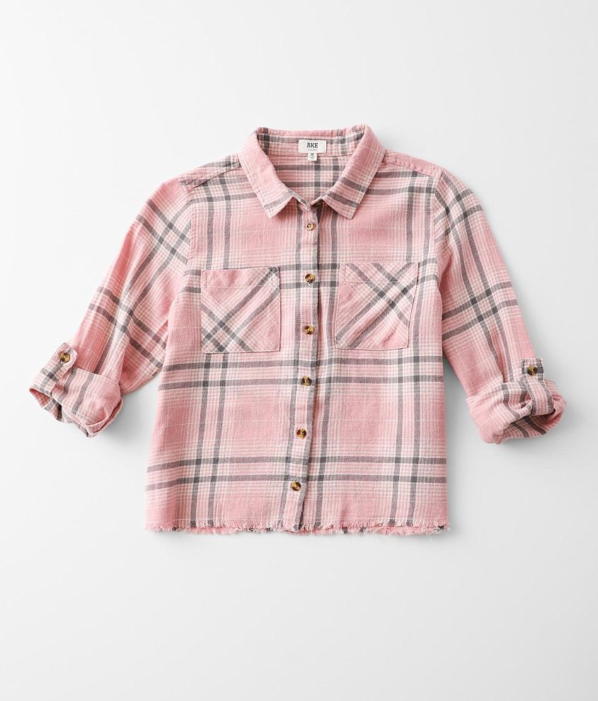 Plaid store pink shirt