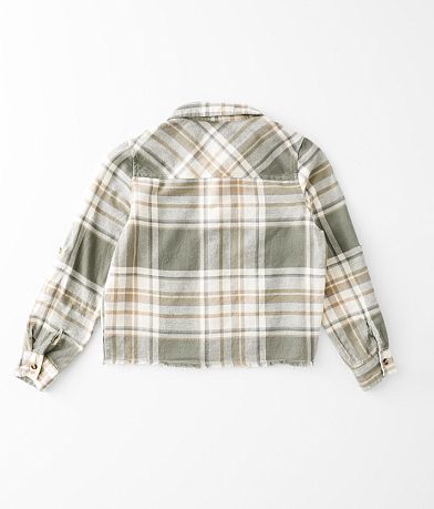 BKE Girls - Flannel Shirt BACK