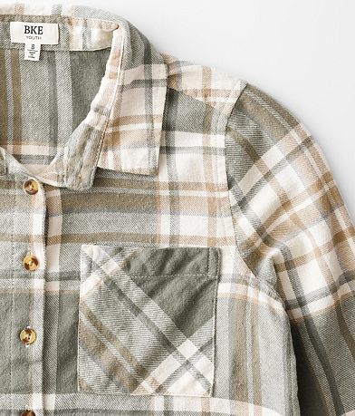 BKE Girls - Flannel Shirt MISC_DETAIL_1