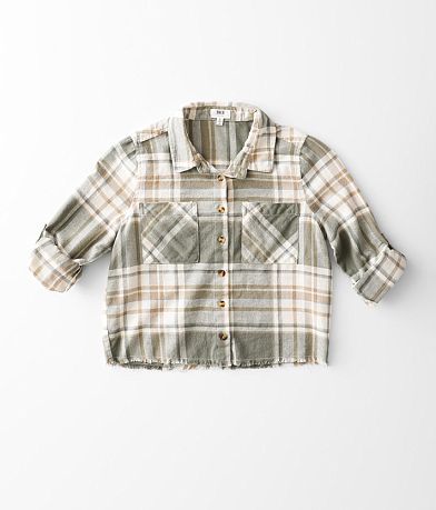 BKE Girls - Flannel Shirt FULL_RIGHT_SIDE