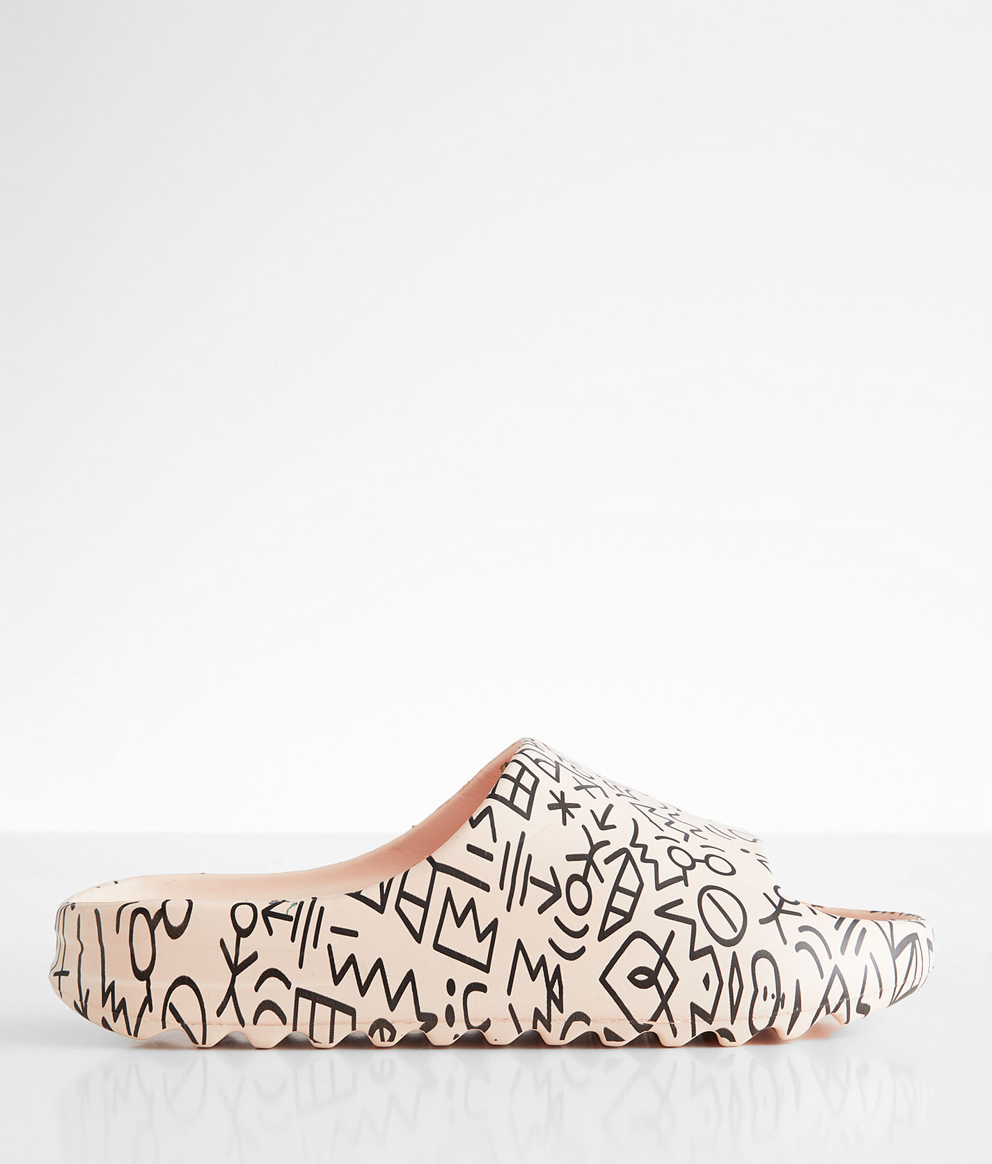 adidas gazelle silver green womens Mens Queens Graffiti Slides – BallerSquad main image 1
