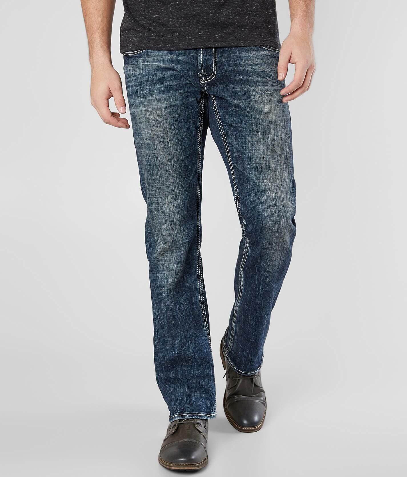 Salvage Mayhem Straight Stretch Jean - Men's Jeans in Blue Grotto